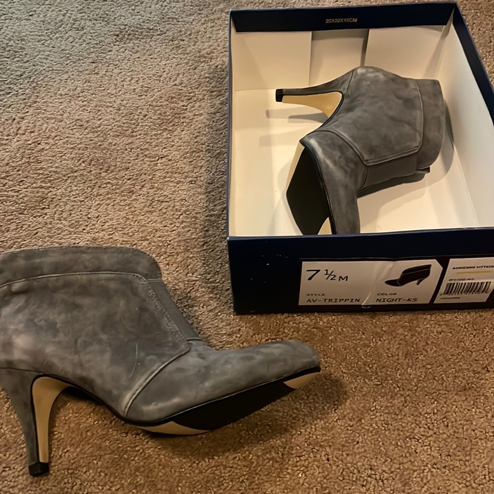 Adrienne Vittadini booties. Size 7.5. Never worn.